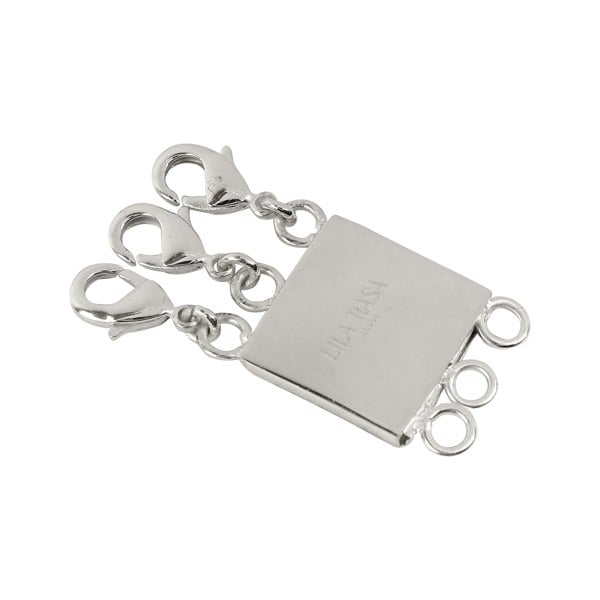 Lila Rasa Connector for Layering Chain Silver