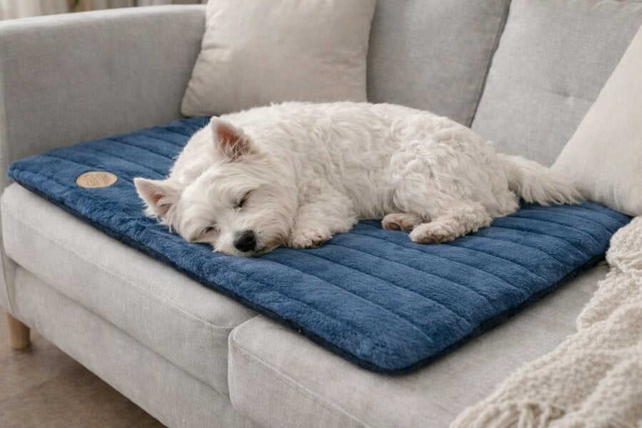 Snug and Cosy Pets Alaska Memory Foam Faux Fur Dog Pet Mat - Orthopaedic Support & British Design