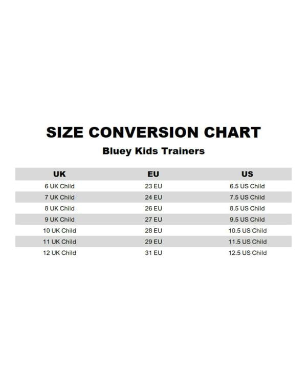 Bluey Unisex Kids White Multi Character Velcro Trainers