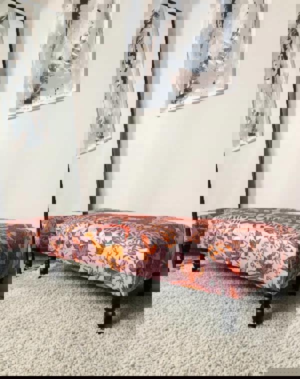 ISTOOLS Printed Fabric Bespoke Footstool – Comfort Meets Style (Non-Storage)