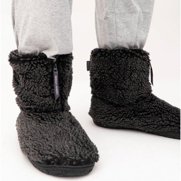 Bedroom Athletics GOSLING Mens Boot Slippers Washed Black