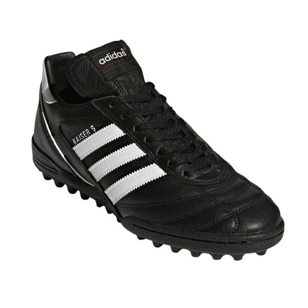 Adidas Mens Kaiser 5 Team Leather Astro Turf Trainers - Black/White - 