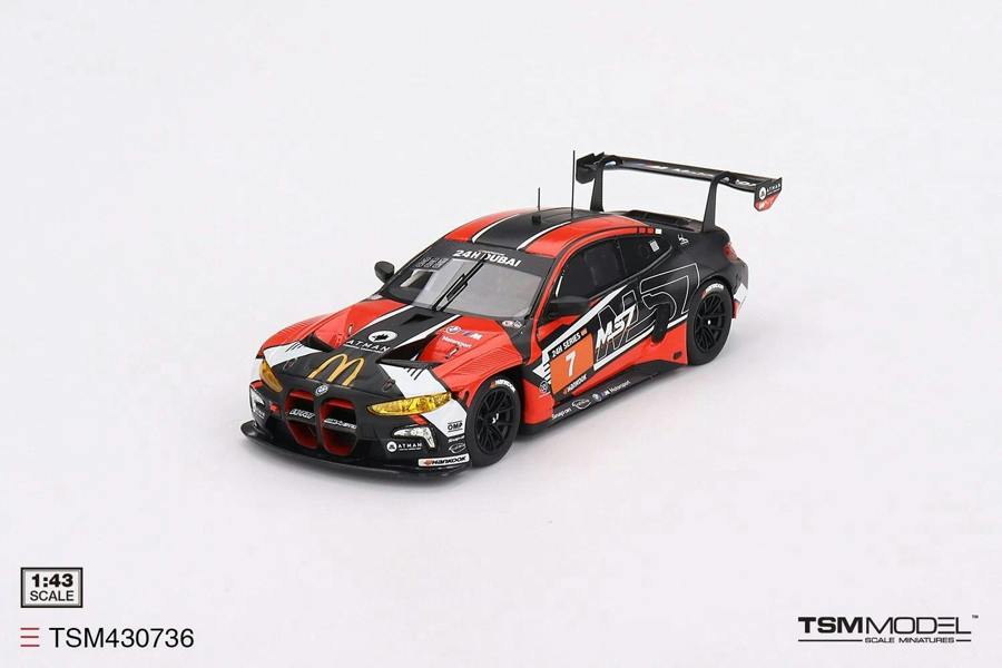 MCSlots BMW M4 GT3 #7 Team WRT 2023 24Hr Dubai Winner 1:43 Scale TSM430736