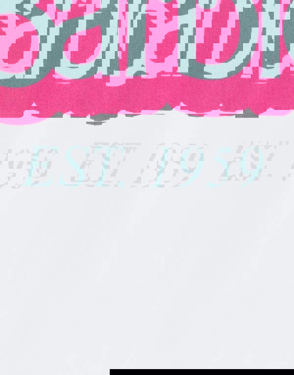 Barbie Womens White California Dream Short Sleeved T-Shirt