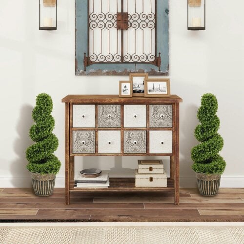 Wyld Haus Faha Set Of 2 Artificial Spiral Boxwood Topiary Trees In Pots 90cm