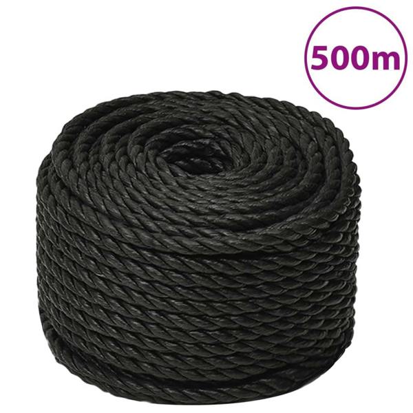 Berkfield Work Rope Black 10 mm 500 m Polypropylene