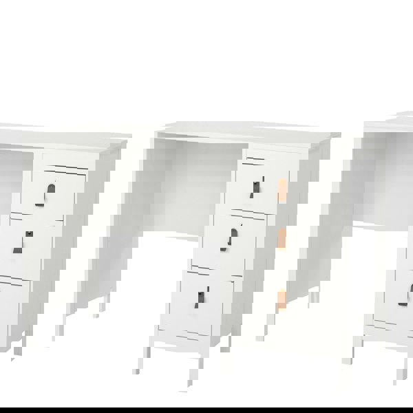 Furniture To Go Barcelona Desk 3 drawers White