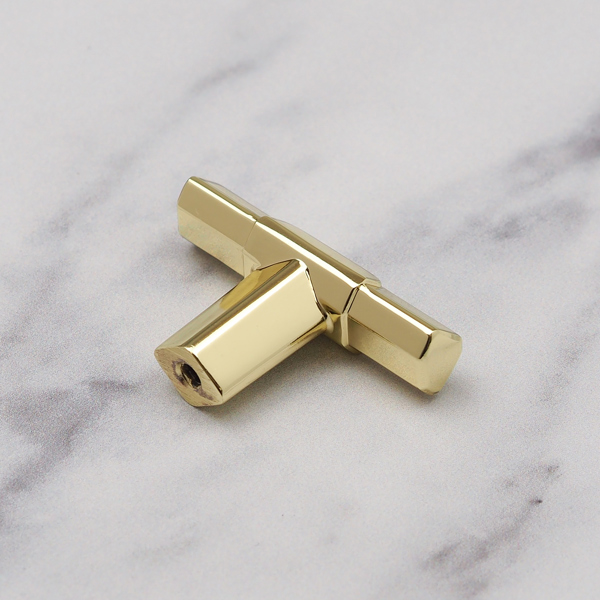 Handle & Home Polished Brass Triangle T-Bars
