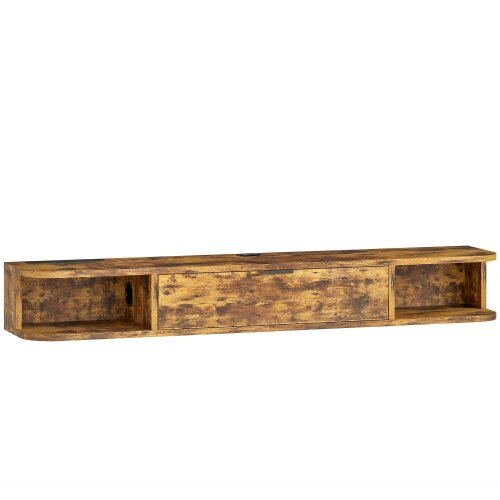 Wyld Haus Avamoro 120cm Rustic Brown Floating TV Unit For Screens Up To 50 Inches
