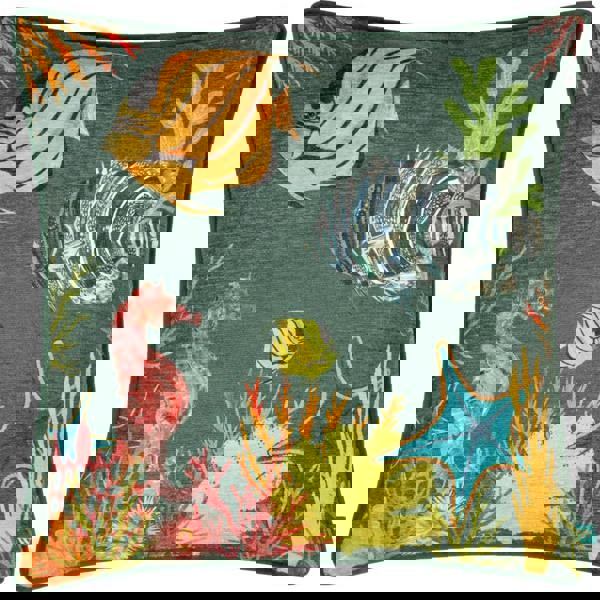 Wylder Abyss Chenille Under The Sea Cushion Cover - Bottle