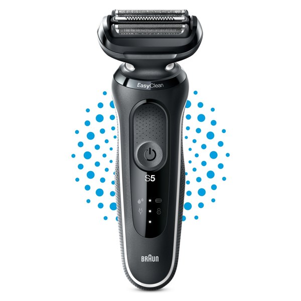 Braun Series 5 50-W1000s Electric Shaver For Men - Black/White