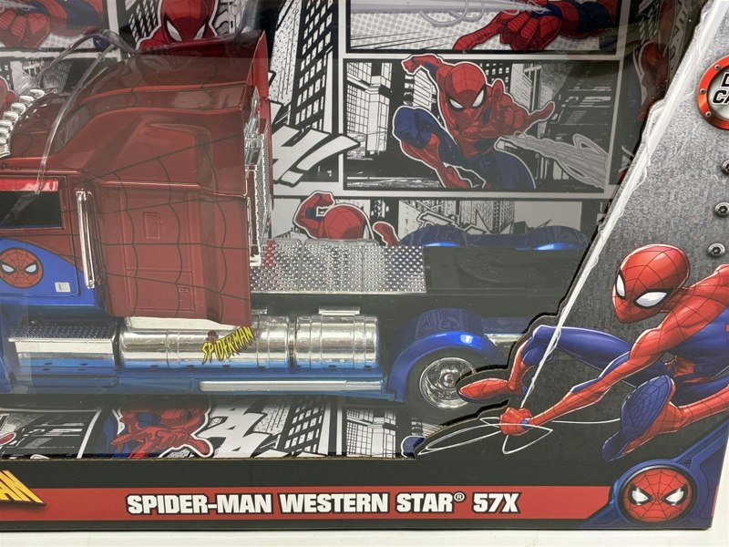 MCSlots Spiderman Western Star 57X 1:24 Scale Jada 35408