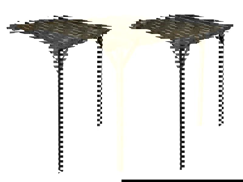 Arbor Garden Solutions Wall Mounted Wooden Pergola Kit - Dinasty Design