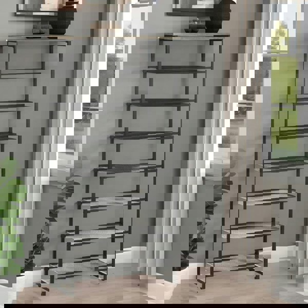 Rafaelo Mobilia Tall Hallway Shoe Rack Storage Shelves Greige