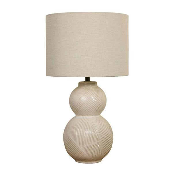Pagazzi Lighting Wilmette White Ceramic Table Lamp
