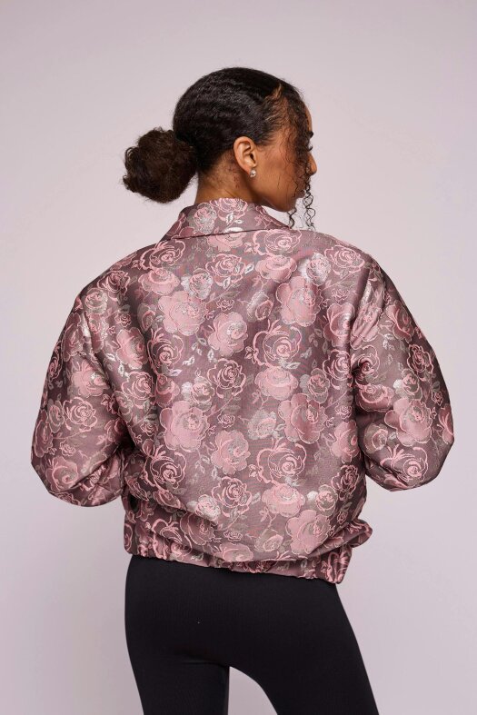 Lioness by TF Dusky Silvery Flora Bomber Jacket
