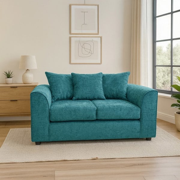 Furnishings For Less Monaco Chenille Fabric 2 Seater Sofa