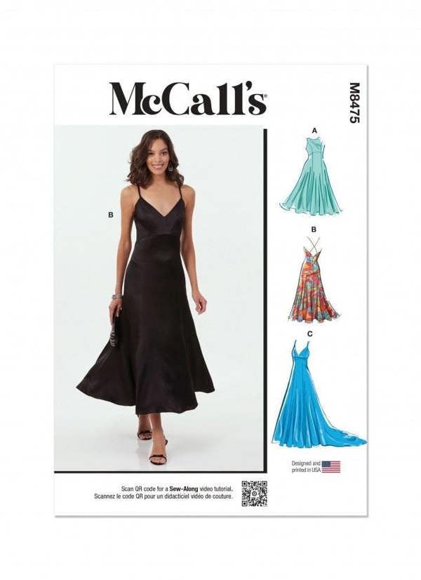 McCalls 8475 Paper Sewing Pattern – Women's Dress, Intermediate