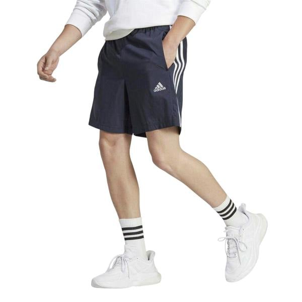 Adidas Mens 3 Stripes Shorts - Navy/White - 