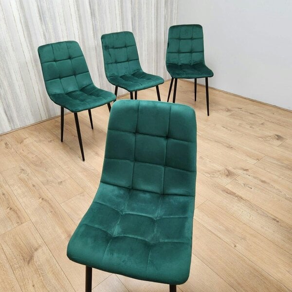 Kosy Koala Dining Chairs set of 4 velvet green kitchen chairs