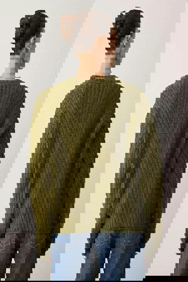 WOVCOR Soft-Textured Basic Knit Cardigan