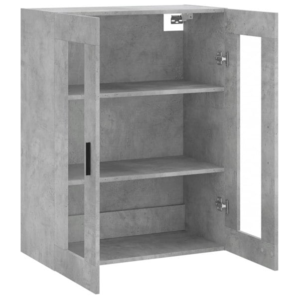 Berkfield Wall Mounted Cabinet Concrete Grey 69.5x34x90 cm