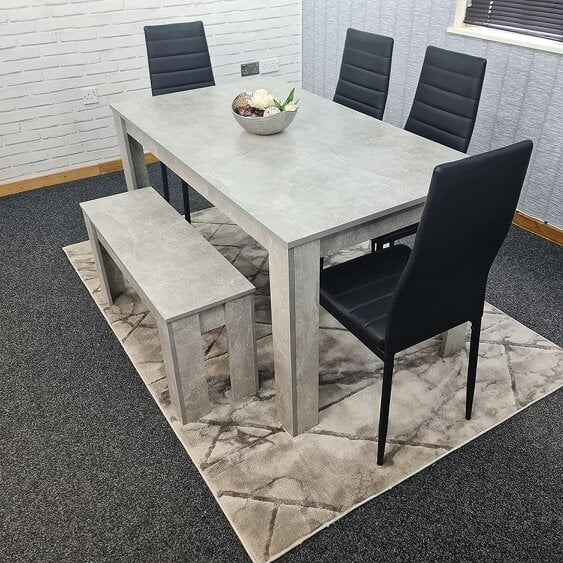 Kosy Koala Dining Table Set with 4 Chairs Dining Room and Kitchen table set of 4, and Bench