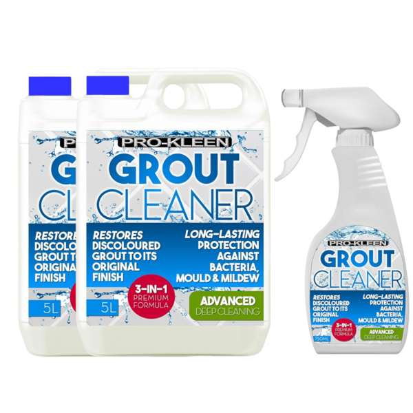 ProKleen 10L + 750ml Pro-Kleen Tile Grout Cleaner Restorer Reviver for Kitchen and Bathroom