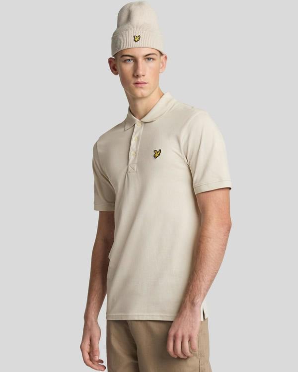 Lyle & Scott Plain Mens Polo Shirt - W870 Cove | CHO | Designer Mens Short Sleeve Polo Shirts