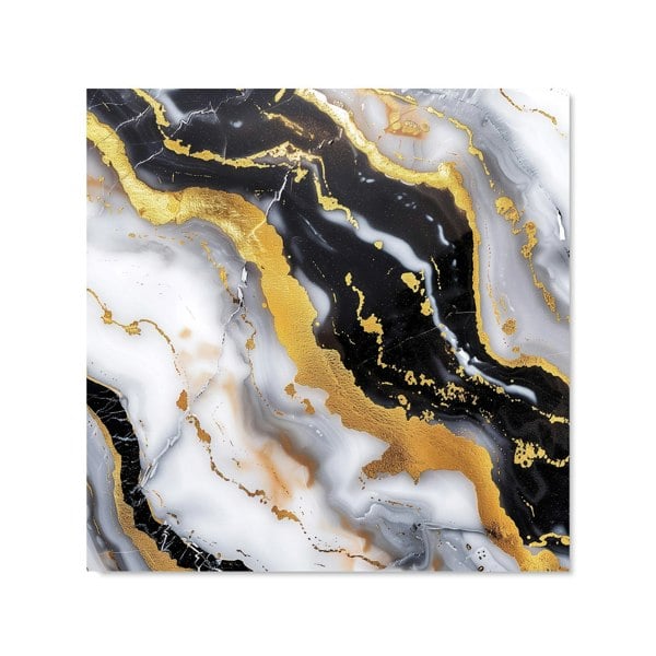 Warren Reed - Designer White Backed With Gold Marble Effect Kitchen Splashback