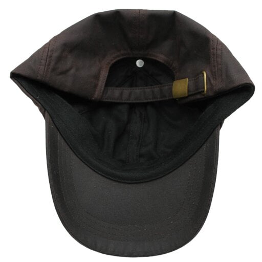 Heather Hats & Accessories Water Resistant Waxed Cotton Baseball Trucker Cap, Cotton Lining, Outdoor Wear, Brown