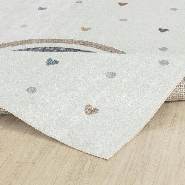 Livabliss Lillian LLL2348 Kids Beige Orange Blue Washable Rug