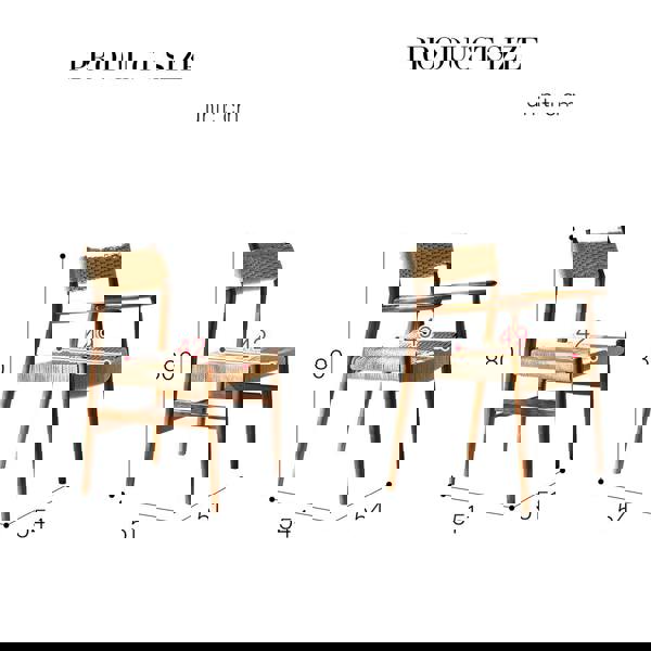 Fuchs Dining Table, Solid Wood & Rattan, Dark Oak with sofa table dining table