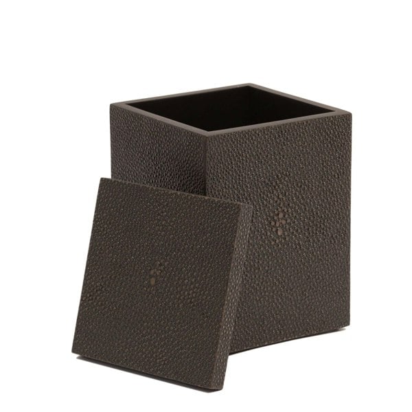 POSH TRADING COMPANY Chelsea Cotton Wool Box - Shagreen Chocolate