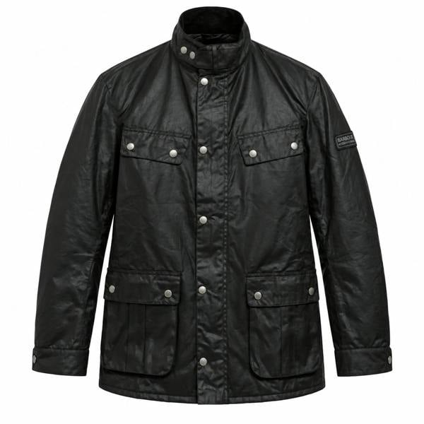 Barbour International Duke Wax Jacket Black