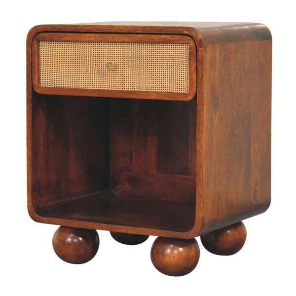Artisan Furniture Chestnut Open Woven Bedside