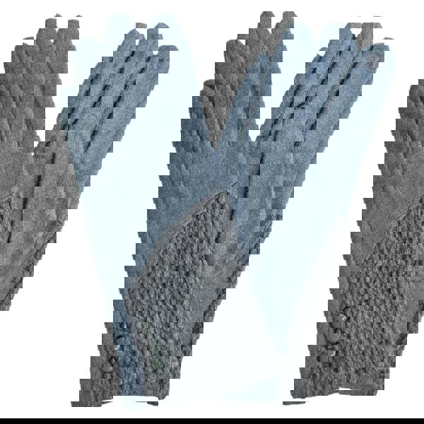 Love EMVY Cashmere Blend Gloves With Button Detailing