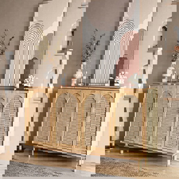 Constance Rattan Sideboard, Pine Wood-Rit Concept-Rit Concept