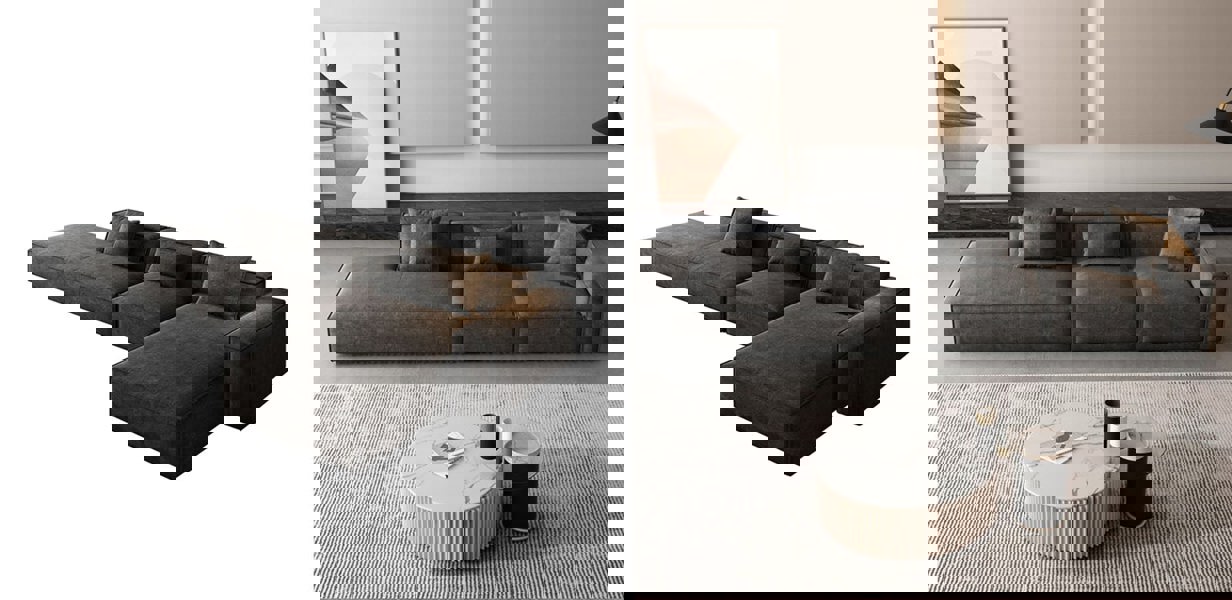 Hoshi HB12 Three Seater Corner, Four Seater Corner Sofa, Leathaire-Rit Concept-Rit Concept