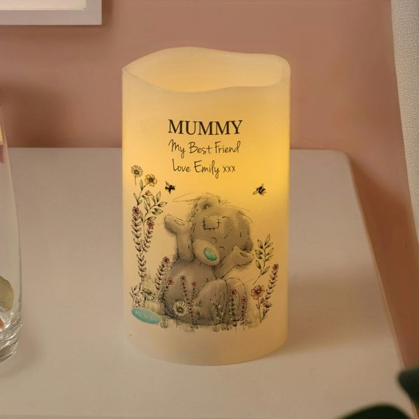 Personalised Memento Company Personalised Me to You Floral LED Candle