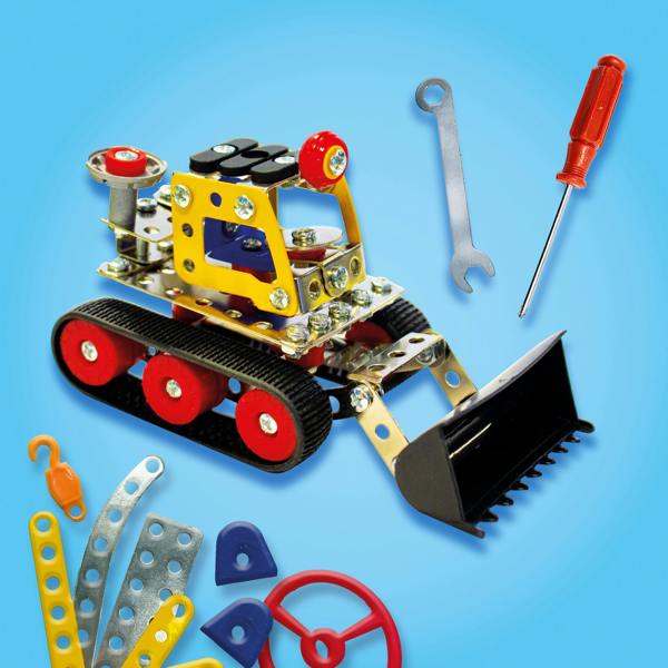 SES Creative Metal Construction Set - Construction Vehicles 3 in 1