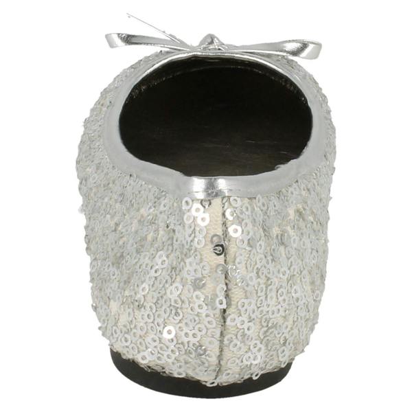 Spot On Girls Spot On Flat Bow Trim Sequined Ballerina