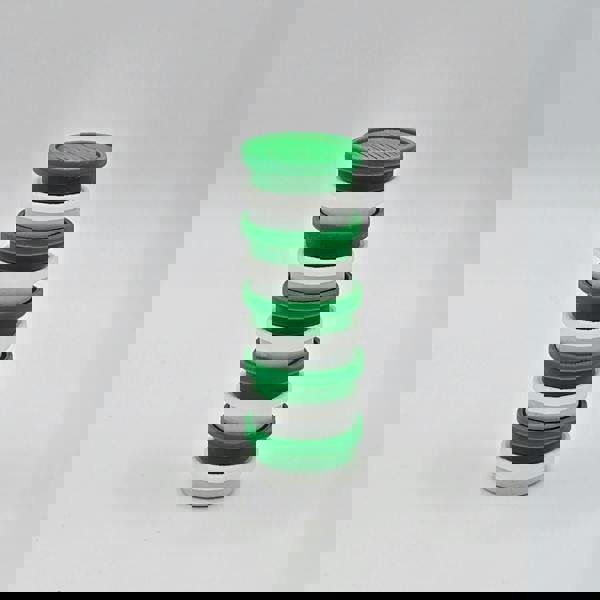 10 Small High Power Peppermint (Green And White) Fridge Magnets