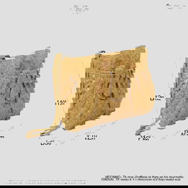 Assots London 'DARCY' Mustard Pleated Snake Print Real Leather Wristlet Pouch