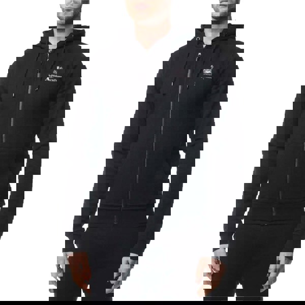 ACTIVE SMALL LOGO FULL ZIP HOODIE  FLEECE black S