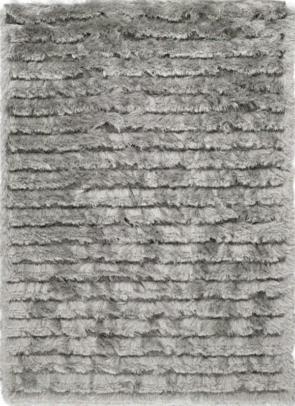 Carved Glamour Silver Grey Shaggy Rug – The Rugs
