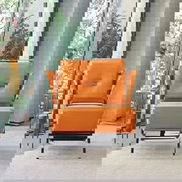 Karpov Tige Accent Leather Chair, Armchair, More Colours-Weilai Concept-Weilai Concept