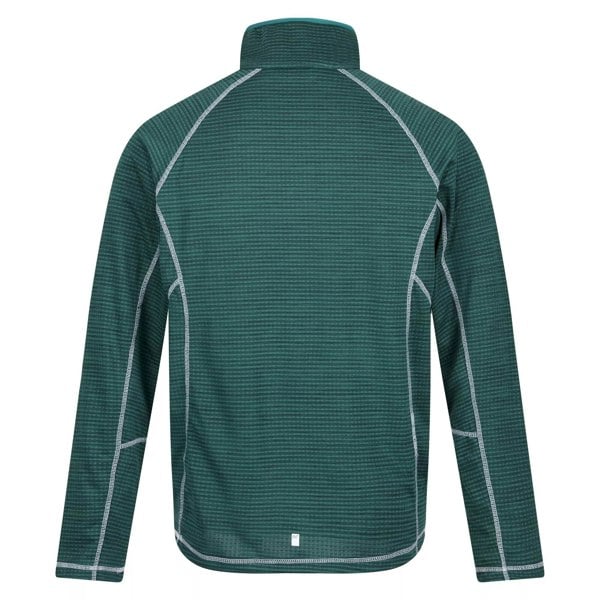 Regatta Mens Yonder Quick Dry Moisture Wicking Half Zip Fleece Jacket - Pacific Green