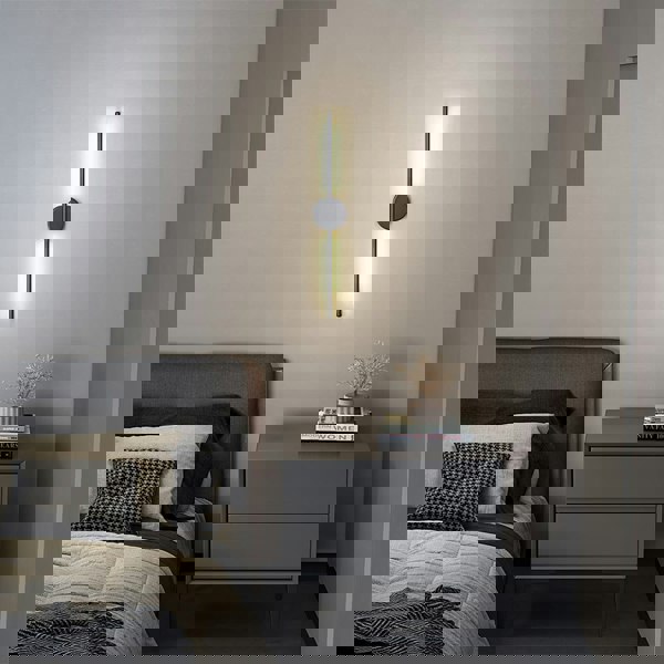 Minimalistic Linear LED Wall Sconce for Living Room Bedroom Wall Lamps Living and Home Warm