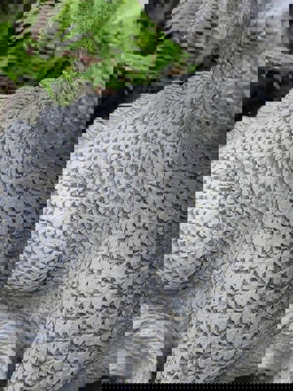 Mythical Terracotta Dragon Stone Cast Ornament